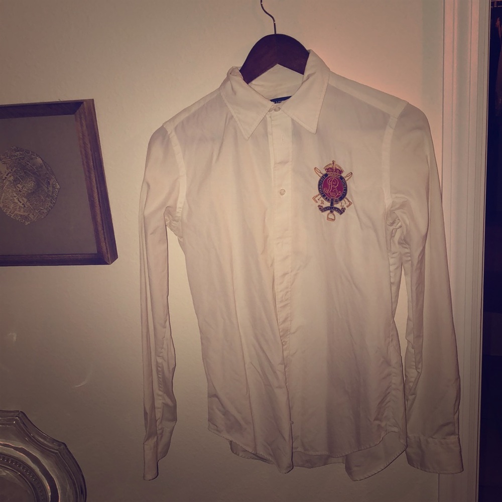 White Ralph Lauren white shirt